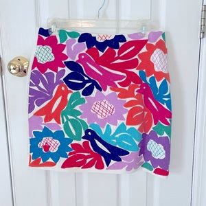 J. Marie Maya Embroidered Skirt Med